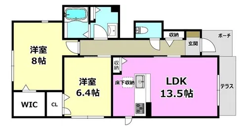 シャーメゾンkei【1階】の間取り