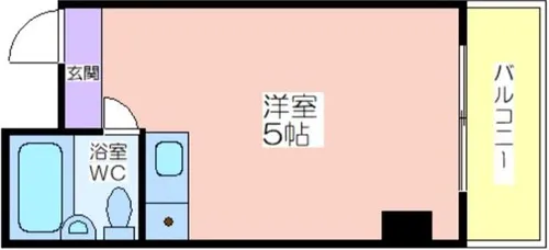 玉出西1024マンション【4階】の間取り