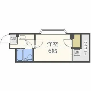 シャトーリヨン【5階】の間取り