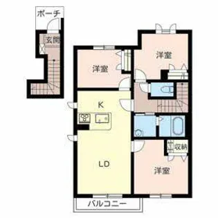 MAST COURT加古川南【B203号室】の間取り