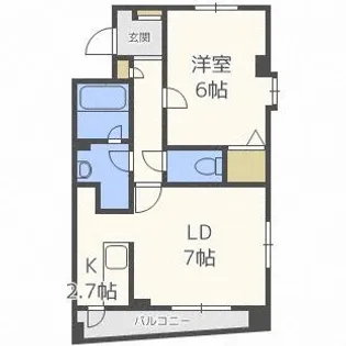 KG Square S6【7階】の間取り