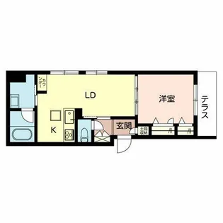 Curias【0103号室】の間取り