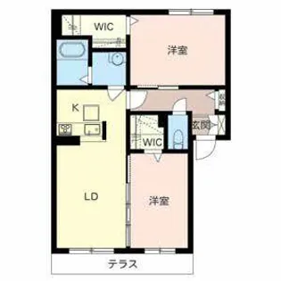 アトレッテ ジーロ【0108号室】の間取り