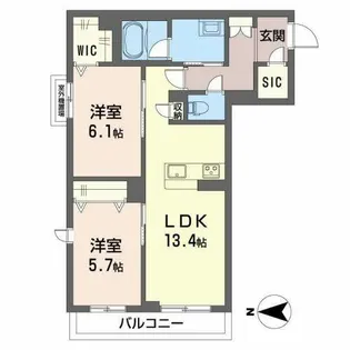 Ferris Gaia M【0301号室】の間取り