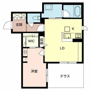 eclat【0102号室】の間取り