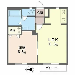 シャーメゾン島之内【0202号室】の間取り