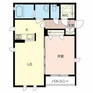 メゾン ルミエール【0201号室】の間取り