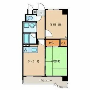 ライオンズマンション長住南3【4階】の間取り