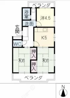サンシティ小池【3階】の間取り