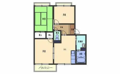コーポ セルマーユ【0205号室】の間取り