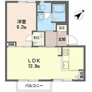 アメニティ21【B206号室】の間取り