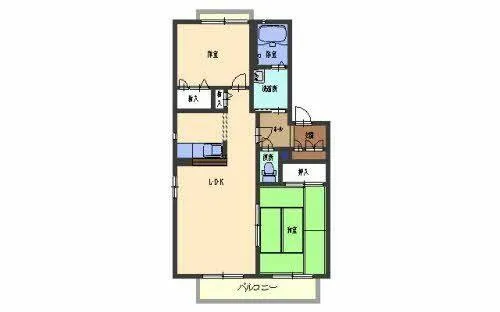 シャーメゾン フェヴリエ【A205号室】の間取り