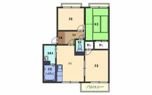 コーポ セルマーユ【0203号室】の間取り