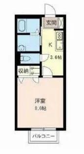 カーサ フェリス【0204号室】の間取り