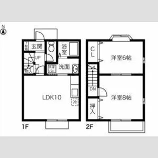 アペリーレ21【102号室】の間取り