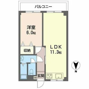 ピュアレイ【0302号室】の間取り