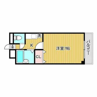 カーサグランテ竹島【1階】の間取り