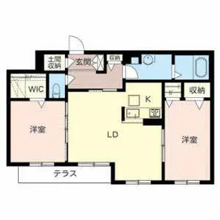 シャーメゾン若葉【B102号室】の間取り