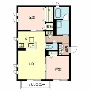レジェンド太秦【0201号室】の間取り