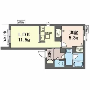 Maison de luxe【0101号室】の間取り