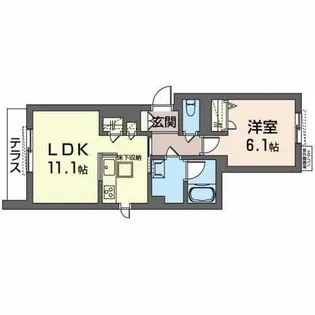 Maison de luxe【0102号室】の間取り