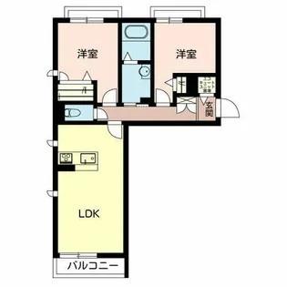 ヒルズ エルドラード【2階】の間取り