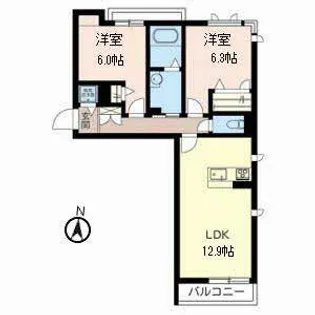 ヒルズ エルドラード【3階】の間取り