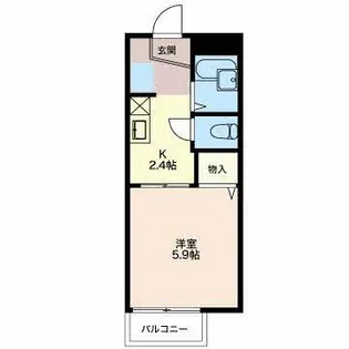 エクシブⅢ【105号室】の間取り