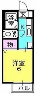 エアフォル夙川【109号室】の間取り
