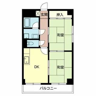 フェルティ永田【0402号室】の間取り