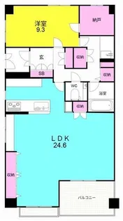 名次町ロジュマン【204号室】の間取り