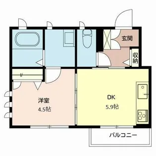 シャーメゾン ボヌール【0201号室】の間取り