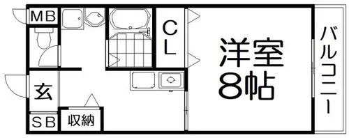アメニティステーション東山【4階】の間取り