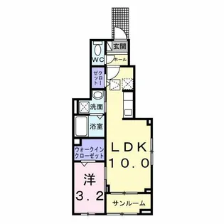 ヒカルサ豊橋牟呂水神【1階】の間取り