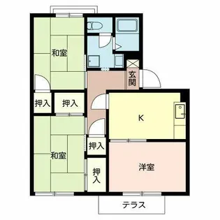 ネオコ-ポ狭山【0105号室】の間取り