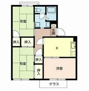 ネオコ-ポ狭山【0105号室】の間取り