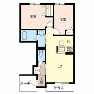 シャーメゾン狭山【0102号室】の間取り