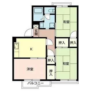 ネオコ-ポ狭山【0203号室】の間取り