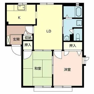 コーポ ルミエ【B102号室】の間取り