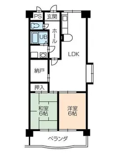 サンテラス福井【1階】の間取り
