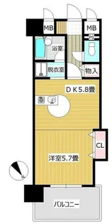 FLEX21久留米一番街 805号【8階】の間取り