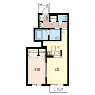 メゾン パストラル【0102号室】の間取り