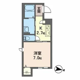 シャーメゾンY・M【0105号室】の間取り