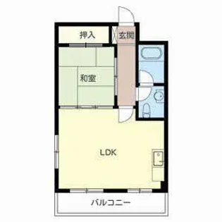 圓相第二マンション【0103号室】の間取り