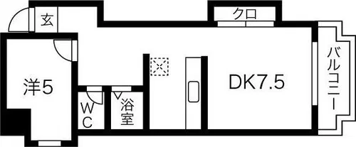 横井第6ビル【6階】の間取り