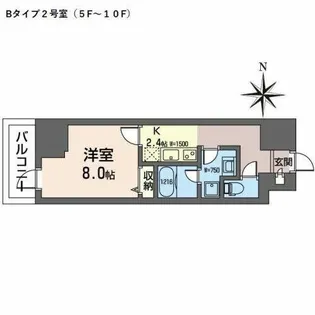 プラシーデンス本町【0902号室】の間取り