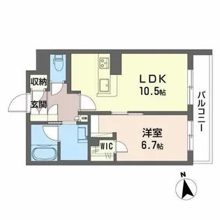 THE CLASS 城東 RESIDENCE【0202号室】の間取り