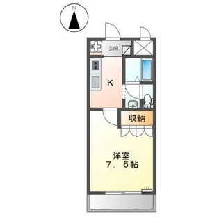 グランディール姫路【2階】の間取り