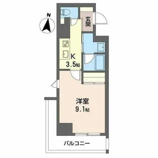 ロイヤルパークヒルズうめきた【0305号室】の間取り