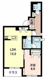 ルミソル【101号室】の間取り